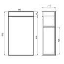 Тумба под раковину Cersanit Smart для Como 40 (B-SU-SMA-CO40/Wh)_2