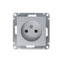 Механизм розетки без заземления AtlasDesign алюминий IP20 Systeme Electric_2