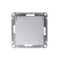 Механизм розетки с заземлением со шторками и крышкой AtlasDesign алюминий IP20 Systeme Electric_2