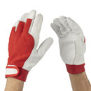 Перчатки кожаные с хлопком рабочие размер L Jeta Safety_2