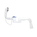 Сифон для ванны регулируемый плоский 40х40/50 (пробка с цепочкой) Unicorn