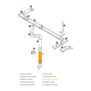 Труба соединительная сигнально-белый RAL 9003 OSNO 125х90х1000 мм_2