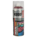 Эмаль аэрозольная для профнастила Kudo винно-красная (RAL 3005) полуматовая 0,52л