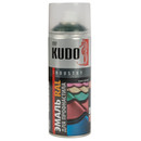 Эмаль аэрозольная для профнастила Kudo зеленый мох (RAL 6005) полуматовая 0,52л