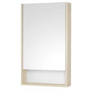 Зеркало шкаф Акватон Сканди 45 белый/дуб верона_2