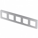 Рамка Legrand Inspiria 5-местная алюминий_2