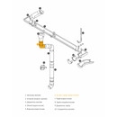 Колено сливное оцинкованный OSNO 90 мм 60°