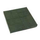 Плитка тротуарная полимерпесчаная 8 кирпичей 450х450х30 мм зеленая