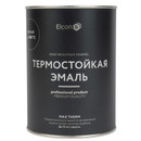 Эмаль термостойкая Elcon черная (до +1000°С) матовая 0,8кг