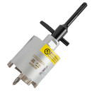 Коронка алмазная по бетону&nbsp;Hilberg Laser&nbsp;68х60 4хM16 SDS+ с&nbsp;центрирующим&nbsp;сверлом_2