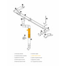Труба водосточная Grandsystem 3 м коричневый шоколад