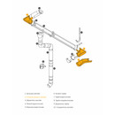 Угол желоба внутренний Grandsystem 125 белый