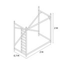 Леса строительные, секция с лестницей 2х2м