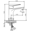 Смеситель для раковины Haiba HB10559 хром