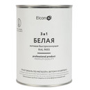 Грунт-эмаль по ржавчине 3 в 1 Elcon белая матовая 0,8 кг
