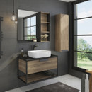 Тумба Comforty Кёльн-90-1 дуб темный с раковиной T-Y9378 00004149965CF_2