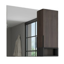 Зеркало шкаф Comforty Франкфурт 90 дуб шоколадно коричневый_2