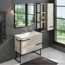 Тумба Comforty Дюссельдорф 90 дуб дымчатый с раковиной 9090EL 00-00004093CF_2