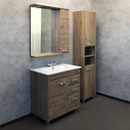 Шкаф пенал напольный Comforty Марио 40 дуб темный_2