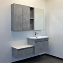 Тумба подвесная Comforty Осло-70ПД с раковиной Como 70 бетон светлый_2