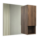 Зеркало шкаф Comforty Бордо 90 дуб темно коричневый_2