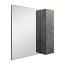 Зеркало шкаф Comforty Осло 80 бетон светлый_2
