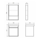 Тумба Comforty Вена 55 дуб дымчатый с раковиной Адриана 55 00-00008928CF