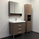 Шкаф пенал напольный Comforty Никосия 35 дуб темный_2