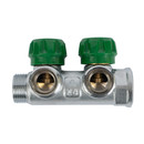 Коллектор регулирующий Stout 3/4", 2 отвода 3/4" евроконус