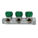 Коллектор регулирующий Stout 3/4", 3 отвода 3/4" евроконус