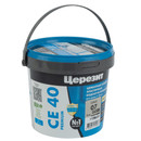 Затирка цементная Церезит СЕ 40 aquastatic серая 1 кг