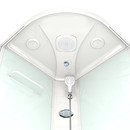 Душевая кабина Domani-spa Delight Slim низкий поддон 100х100см стекло матовое 4мм_2