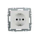 Механизм розетки с заземлением Brite белая IP20 IEK_2