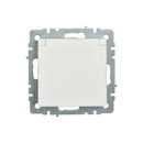 Механизм розетки с заземлением со шторками и крышкой Brite белая IP44 IEK