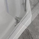 Душевой уголок Comforty полукруг низкий поддон 90х90см стекло прозрачное 6мм профиль белый_2