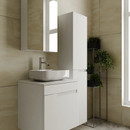 Зеркало шкаф Viant Куба 50 белый глянцевый_2