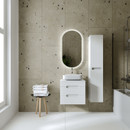 Тумба подвесная Viant Марсель белый с раковиной Cersanit Moduo Square 50_2