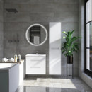 Тумба подвесная Viant Марсель 50 с раковиной COMO 50 белый глянцевый_2