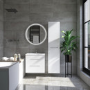 Тумба подвесная Viant Марсель 80 с раковиной Cersanit Como 80 белый_2