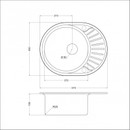 Мойка для кухни из нержавеющей стали Emar Steel 5745 electrolize