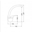 Смеситель для кухни Emar Steel ЕС-3013 хром