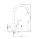 Смеситель для кухни Emar Steel ЕС-3007 с подачей фильтрованной воды хром_2