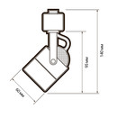 Светильник-прожектор JazzWay трековый PTR 24 GU10 IP20 230В черный_2