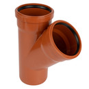 Тройник канализационный наружный 110х110мм 45° Ostendorf_2