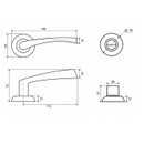 Комплект для двери ФЗ SET 03-C 170 матовый никель