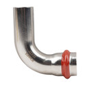 Пресс угольник соединительный из нержавеющей стали однораструбный 90° 22x22 мм Rommer_2