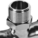 Пресс тройник переходной из нержавеющей стали НР 22х3/4" Rommer_2