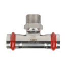 Пресс тройник переходной из нержавеющей стали НР 22х3/4" Rommer_2