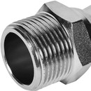 Пресс муфта переходная из нержавеющей стали НР 22х1" Rommer