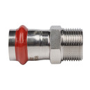 Пресс муфта переходная из нержавеющей стали НР 22х3/4" Rommer_2